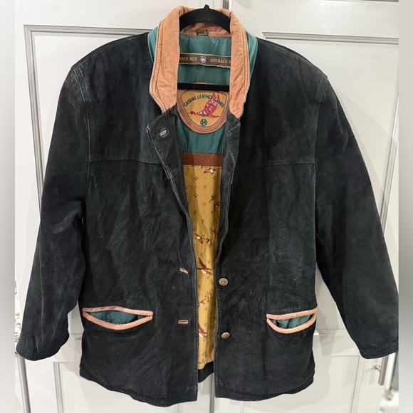 Vintage Outback Red Western Leather Jacket men’s size S